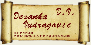Desanka Vudragović vizit kartica